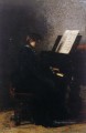 Elizabeth en el piano Realismo retratos Thomas Eakins